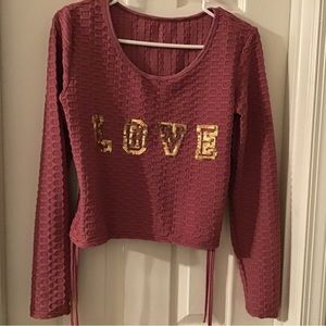 3/$15.00 Sequins Love Blouse